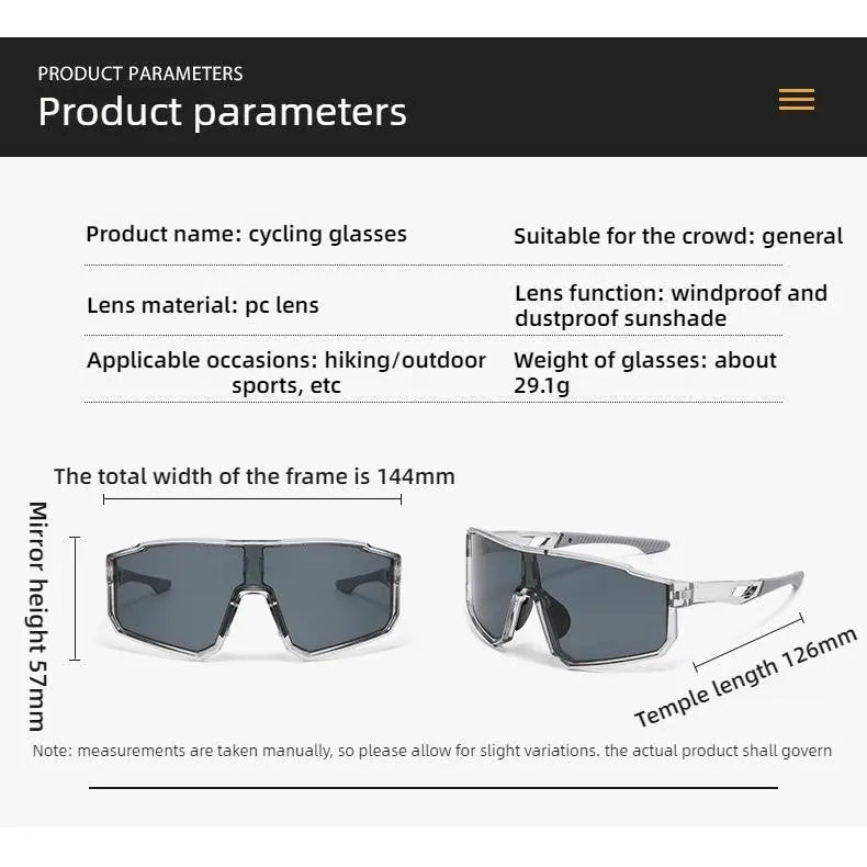 VisionForce โ Colorful Mirrored Cycling Sports Eyewear