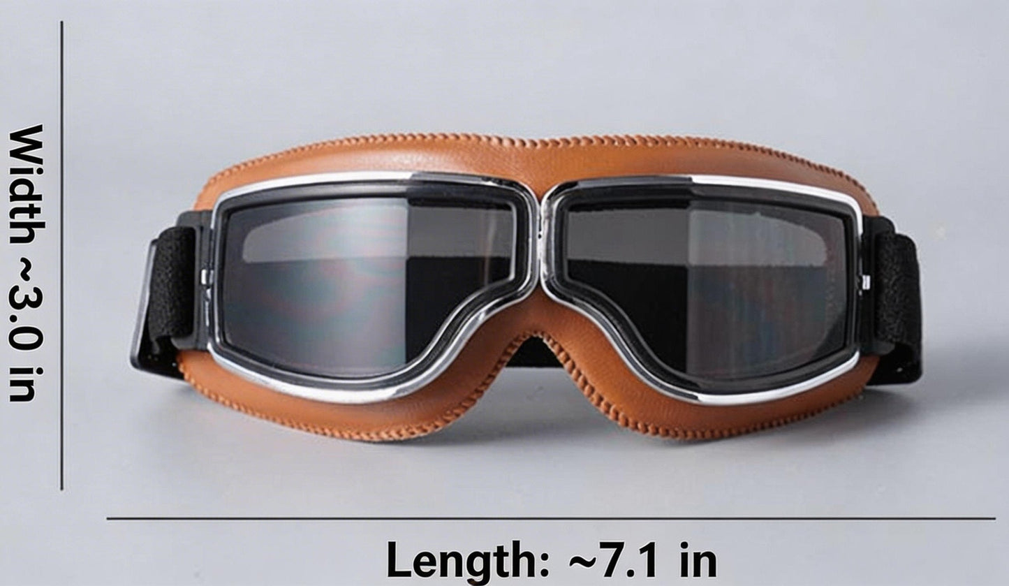 RetroRide โ OTG Vintage Motorcycle Riding Goggles
