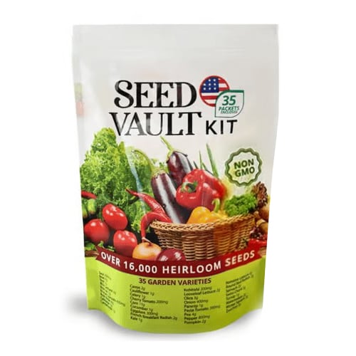 š„¦Ultimate Survival Seed Vault (16,000+ Seeds) | 35 Variety Packšæ|50-Year Shelf Life