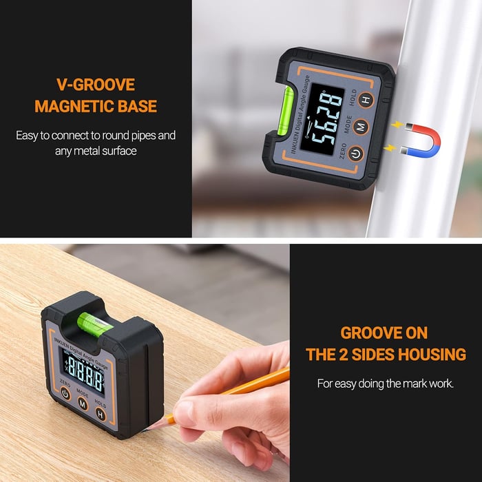 AnglePro – 0–360° Digital Angle Finder Level Tool