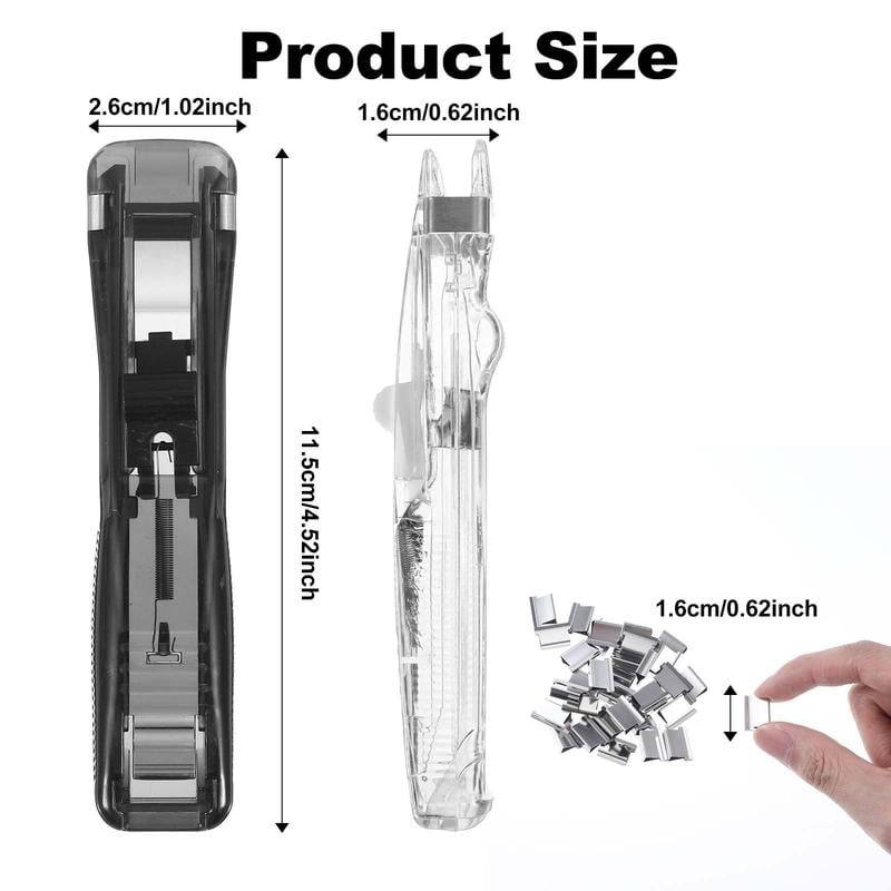 BindEase – Compact Binder Clip Stapler with 58 Clips