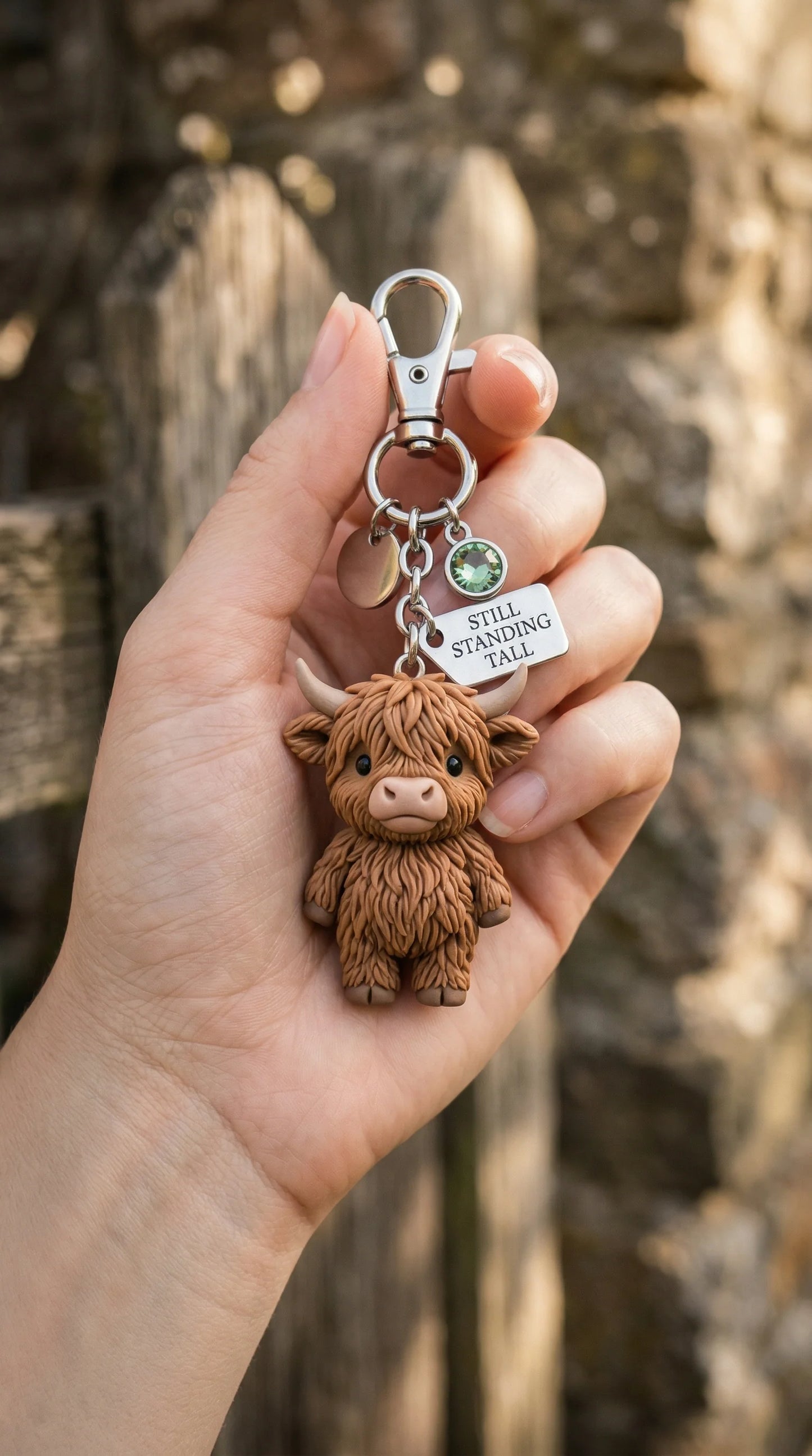 VistaCattle โ Meaningful Highland Cow Gift Keychain