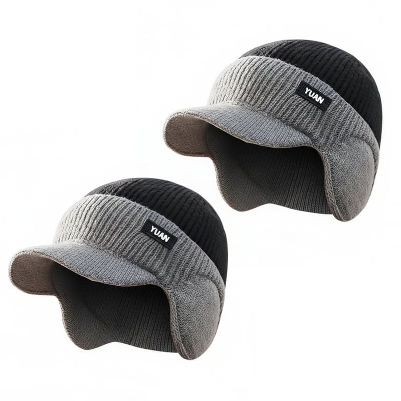 FrostFlex - Stretch Fit Windproof Winter Hat with Visor