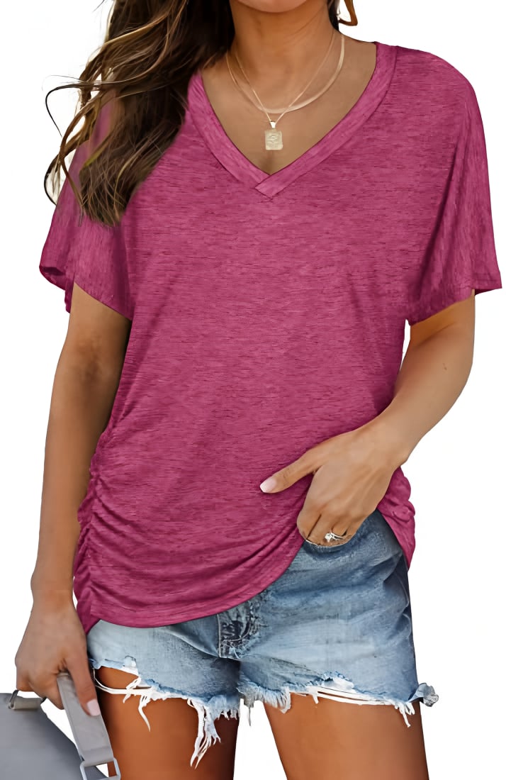 LunaFlow â V-Neck Loose Fit Top