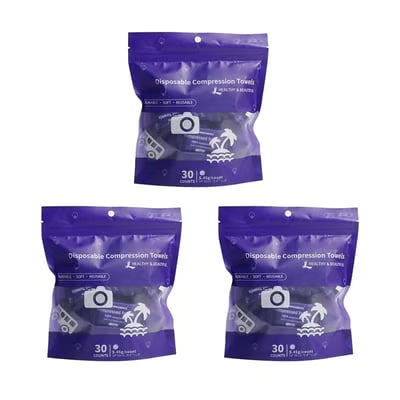 AirTowel – Disposable Compressed Travel Towel Set