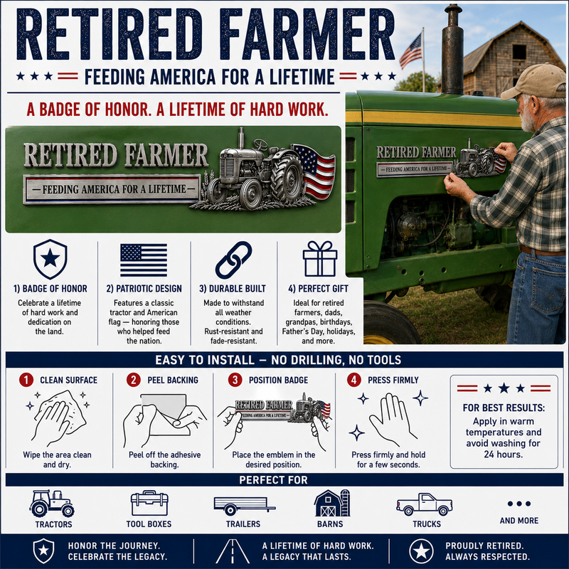 HonorFields – American Farmer Tribute Vehicle Badge