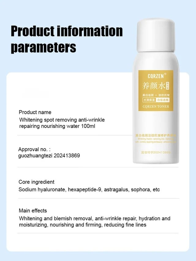 Blemish removal, whitening and beauty water
