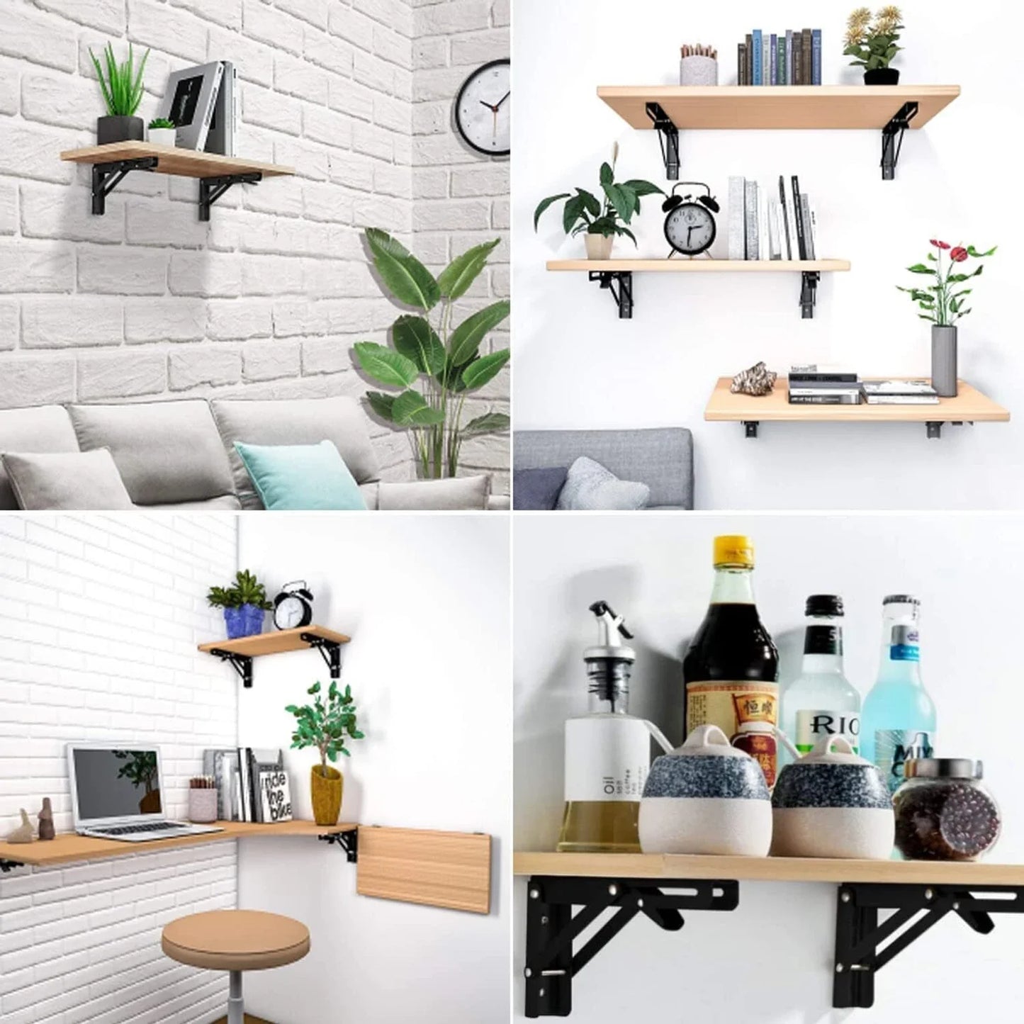 SpaceLift – Heavy Duty Folding Shelf Brackets