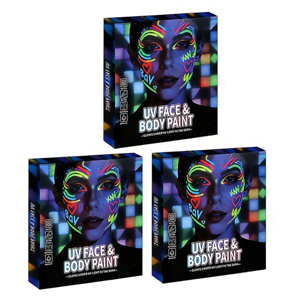 UV Neon Face Paint Markers 12 Colors