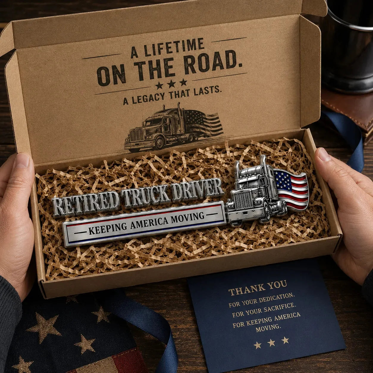 RoadLegacy – Retired Truck Driver Tribute Emblem