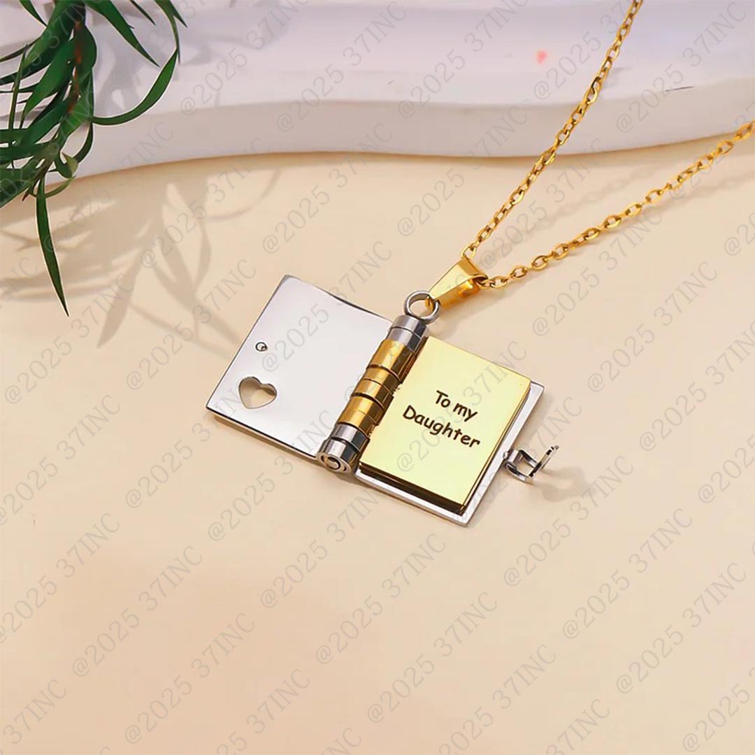 HeartWords - Openable Book Necklace