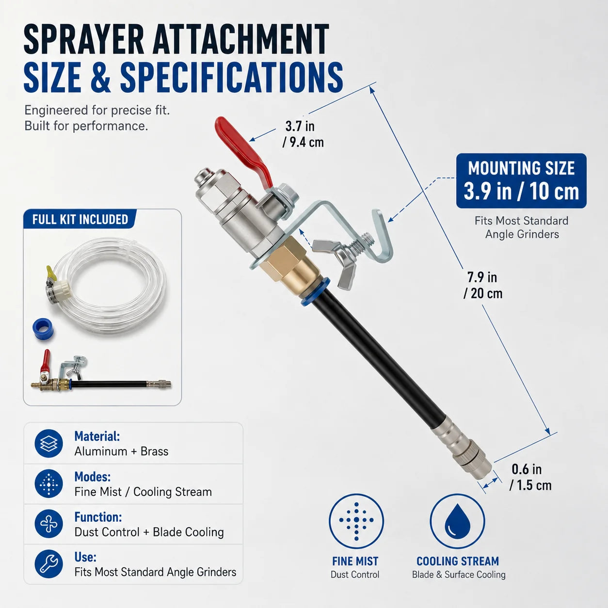 DustGuard – Angle Grinder Water Sprayer