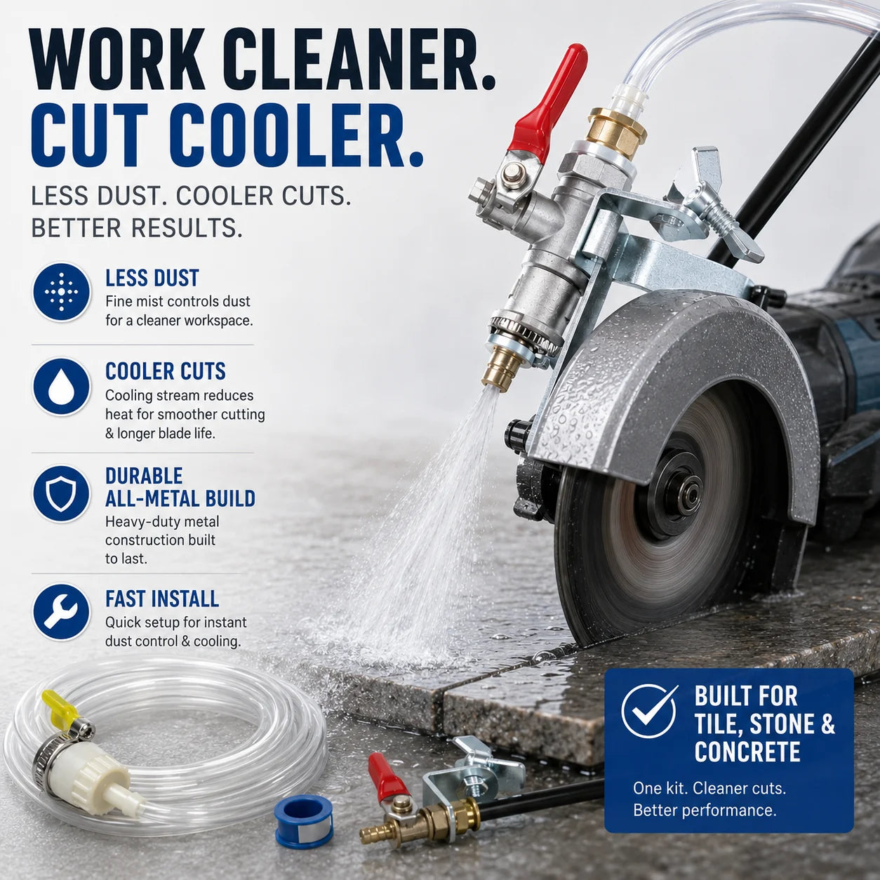DustGuard – Angle Grinder Water Sprayer