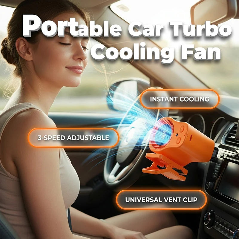 TurboBreeze – Portable High Velocity LED Cooling Fan