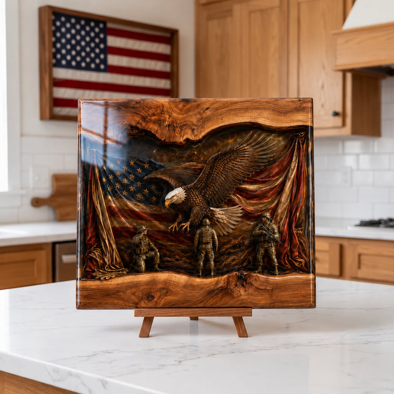 HonorCrest – Handcrafted Veteran Memorial Display Board