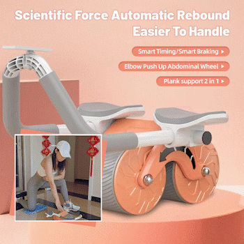 Elbow Support Rebound Abdominal Wheel(with a kneeling cushion)