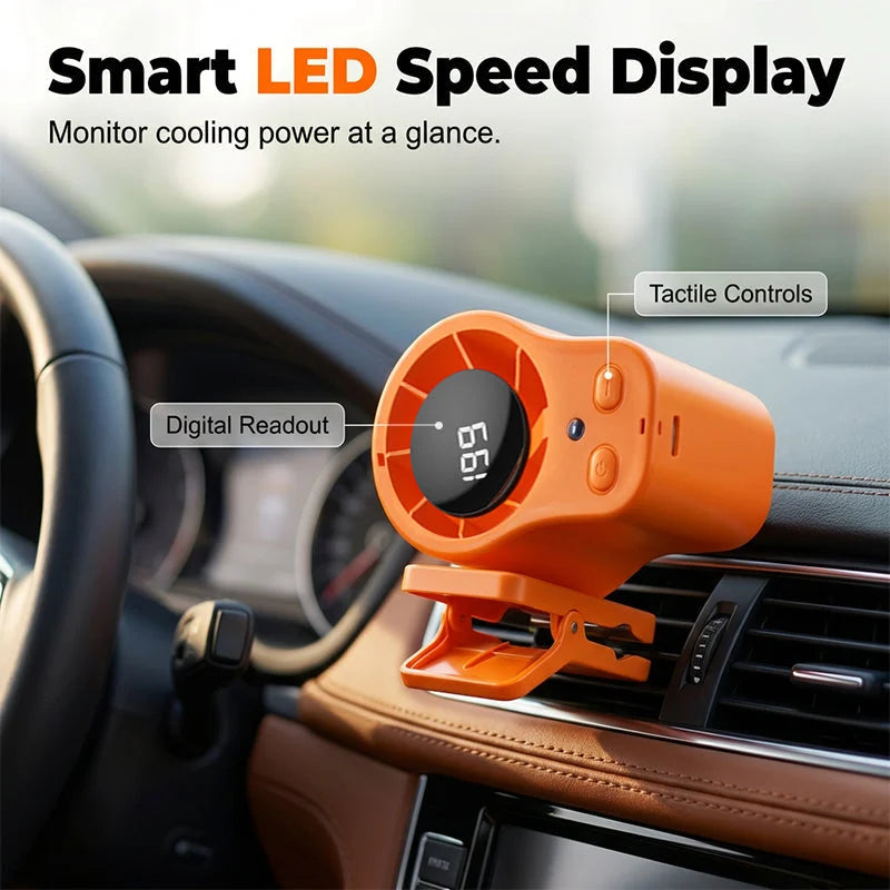 TurboBreeze – Portable High Velocity LED Cooling Fan