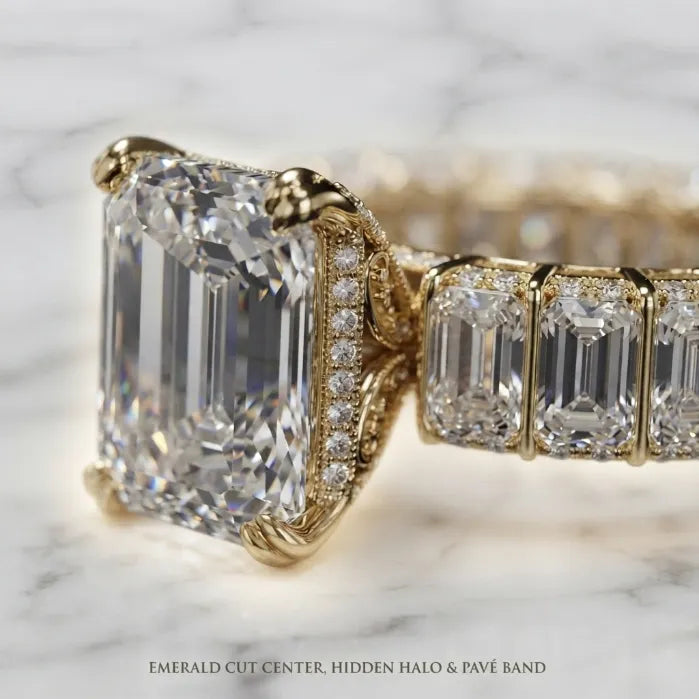 Lumière – Classic Emerald Cut Luxury Diamond Ring