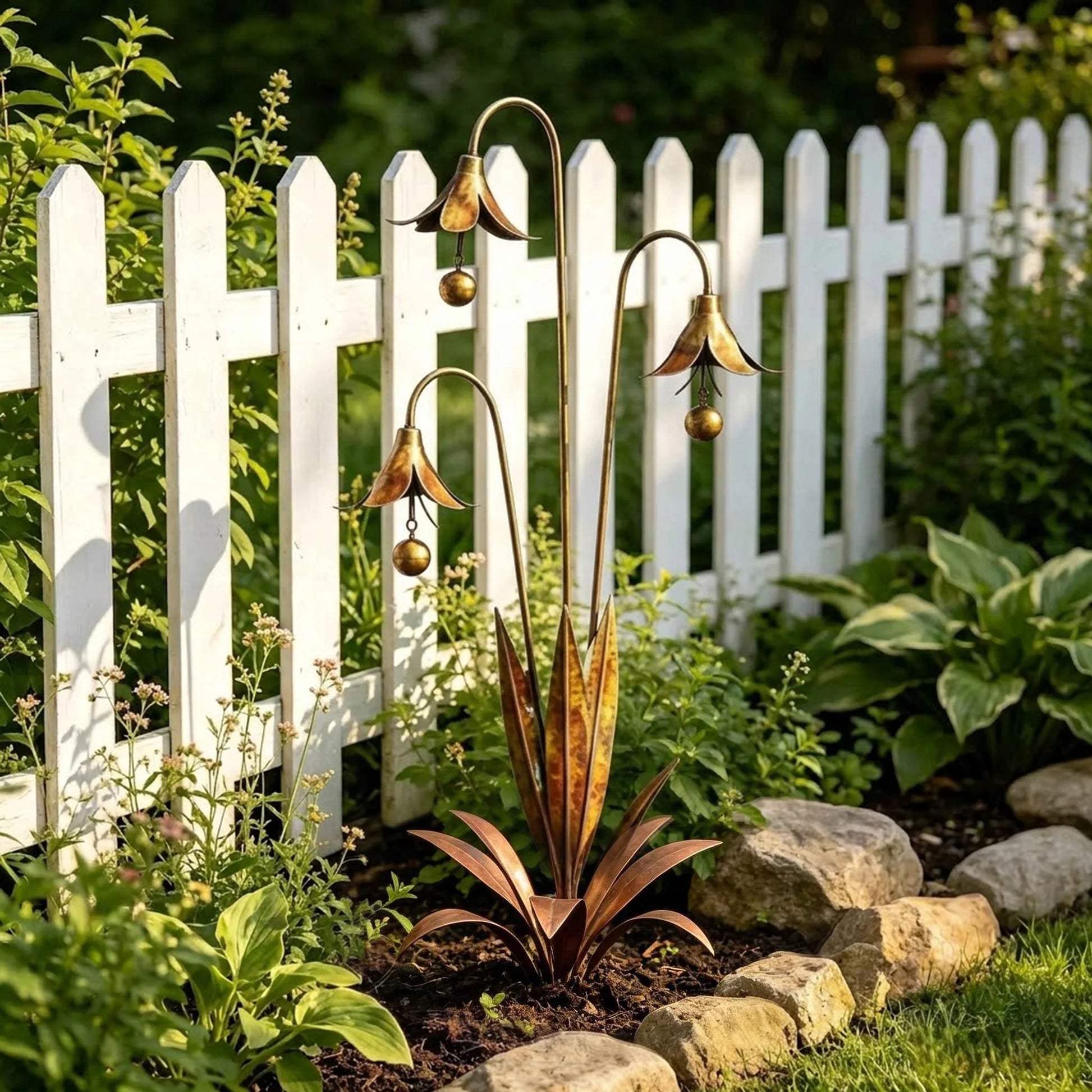 WhisperLily – Garden Bell Stake