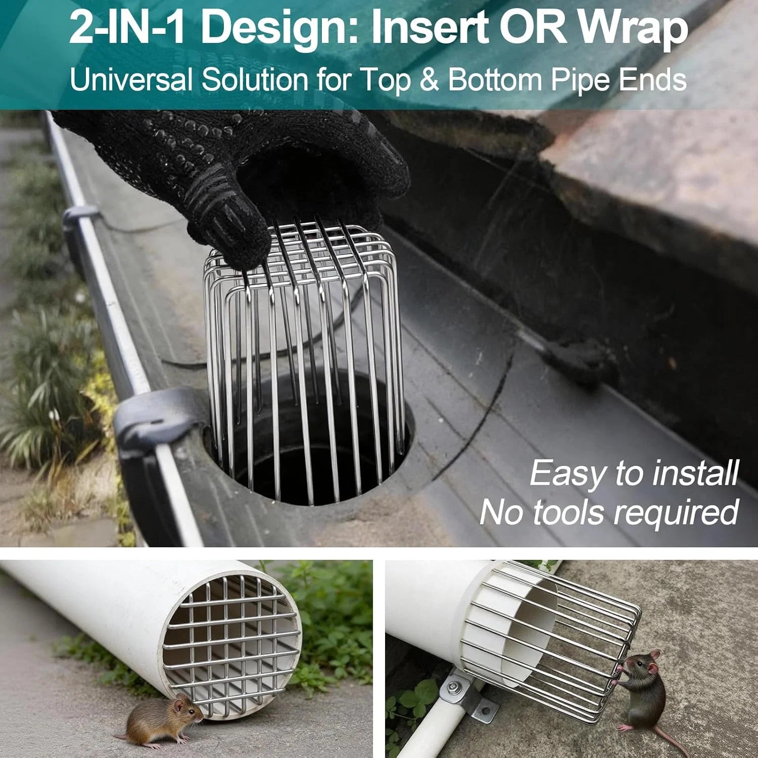 LeafBlock – Premium 304 Stainless Gutter Protection