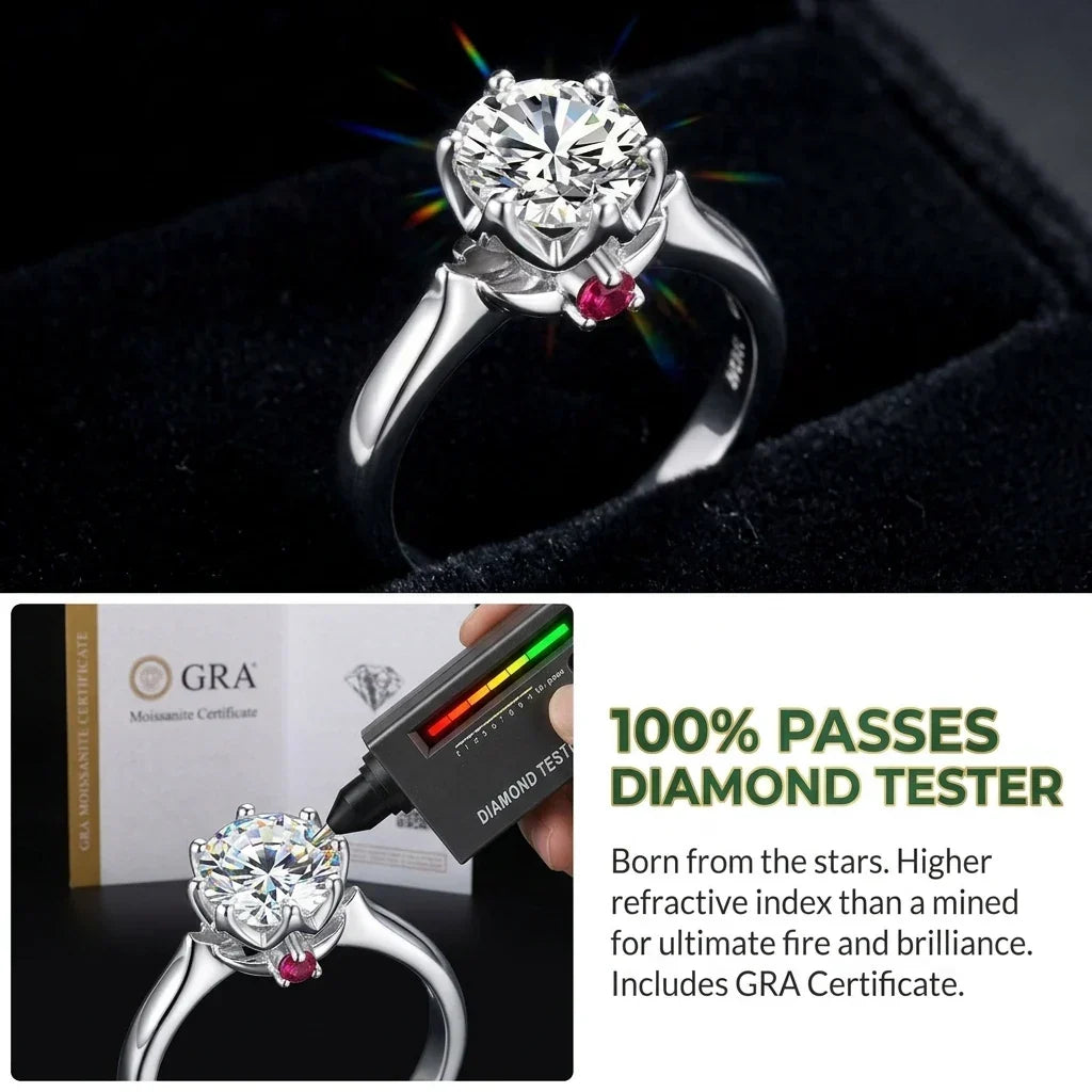 EverBloom – Timeless Moissanite Comfort Ring