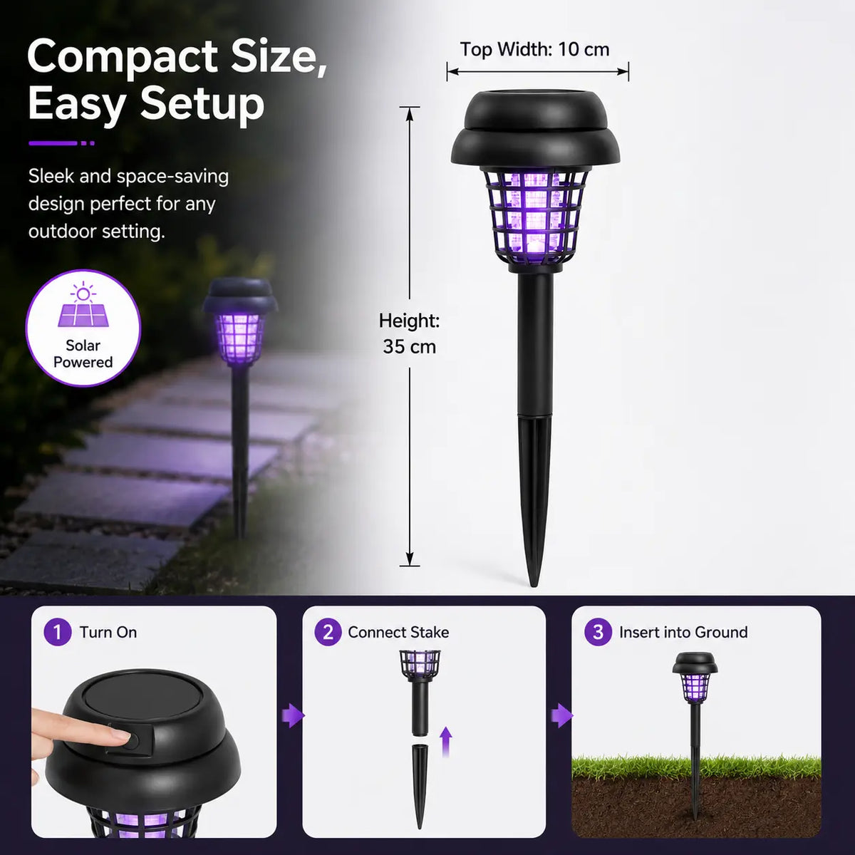 PestBeam – Solar Outdoor Insect Zapper Light