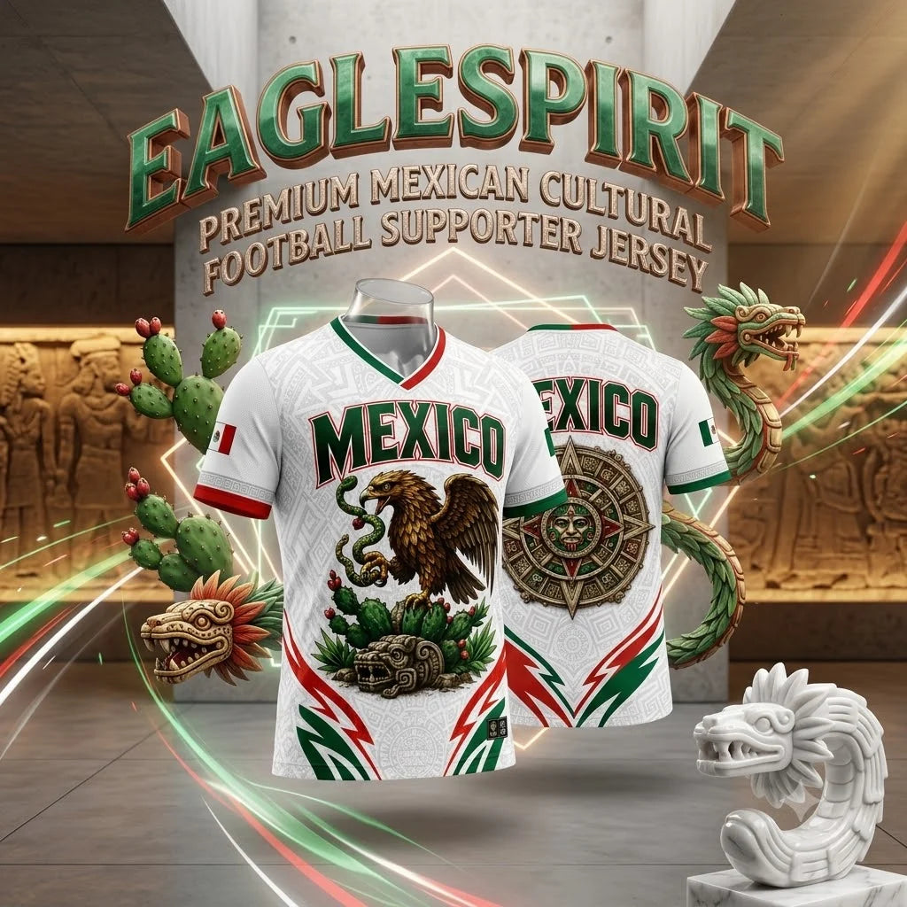 EagleSpirit – Premium Mexican Cultural Football Supporter Jersey