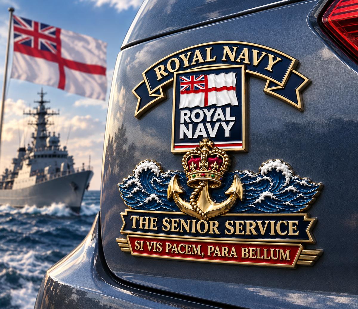 NavyCrest – Royal Navy Tribute Car Emblem