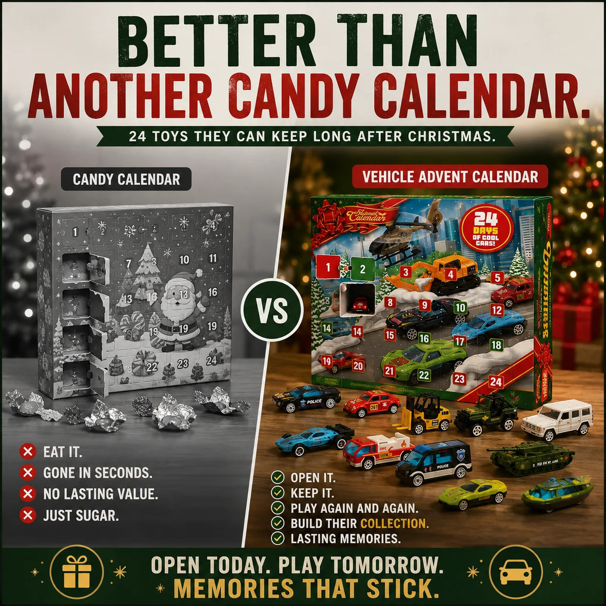 CarQuest – Kids 24-Day Vehicle Advent Calendar
