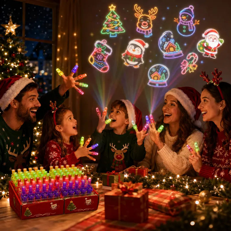 SpookLuxe – Halloween LED Finger Projector Rings