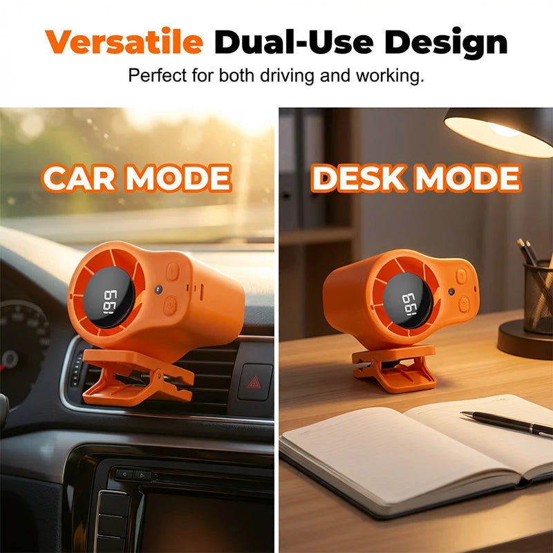 TurboBreeze – Portable High Velocity LED Cooling Fan