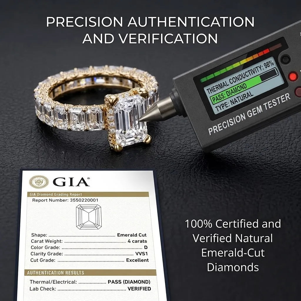 Lumière – Classic Emerald Cut Luxury Diamond Ring