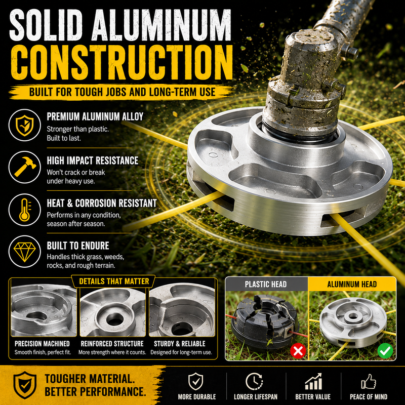 IronEdge – Heavy Duty Aluminum Trimmer Head