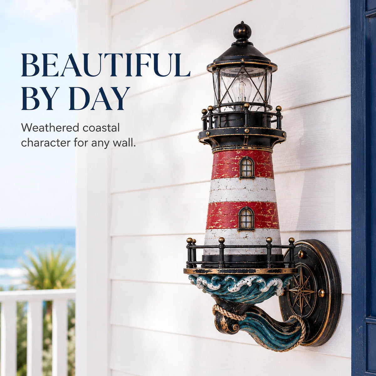 HarborLume – Vintage Coastal Lighthouse Wall Light