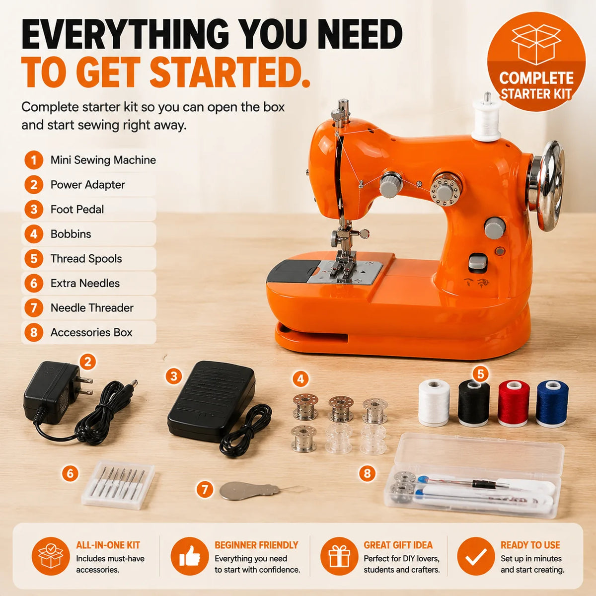 SewLuma – Mini Electric Sewing Machine