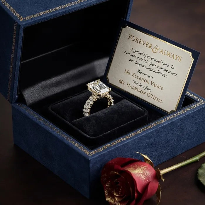 Lumière – Classic Emerald Cut Luxury Diamond Ring