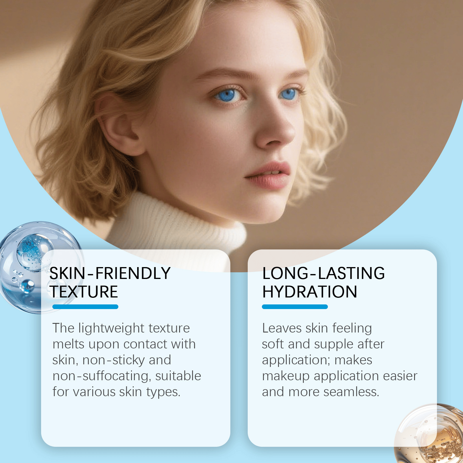 Polypeptide Collagen Elastic Essence Cream Moisturizing Hydrating Firming Low Irritating Serum