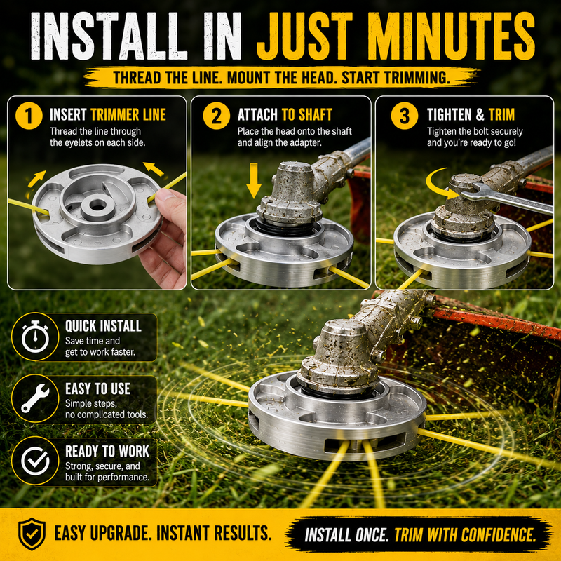 IronEdge – Heavy Duty Aluminum Trimmer Head