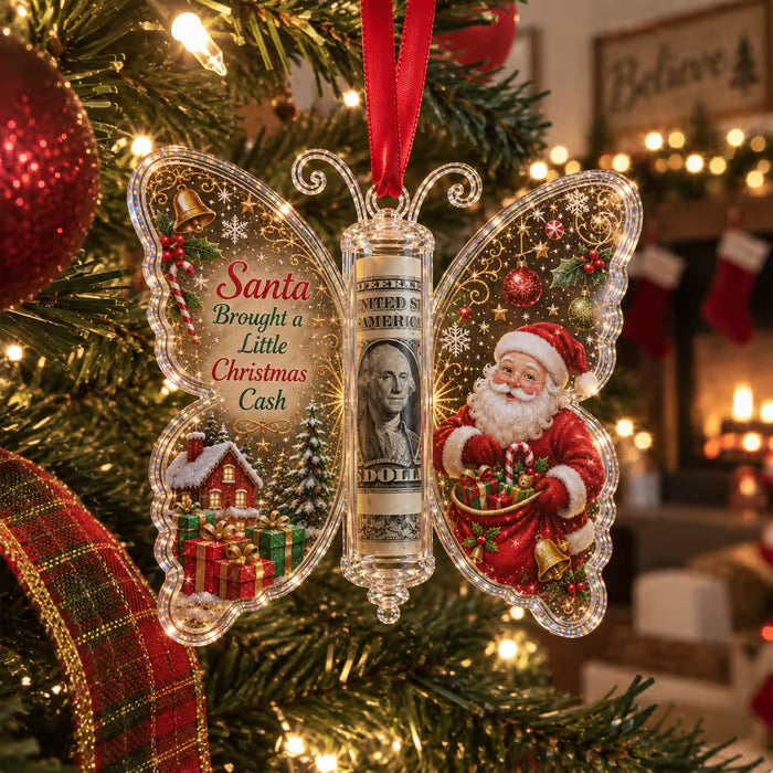 JoyButterfly – Christmas Cash Gift Butterfly Ornament