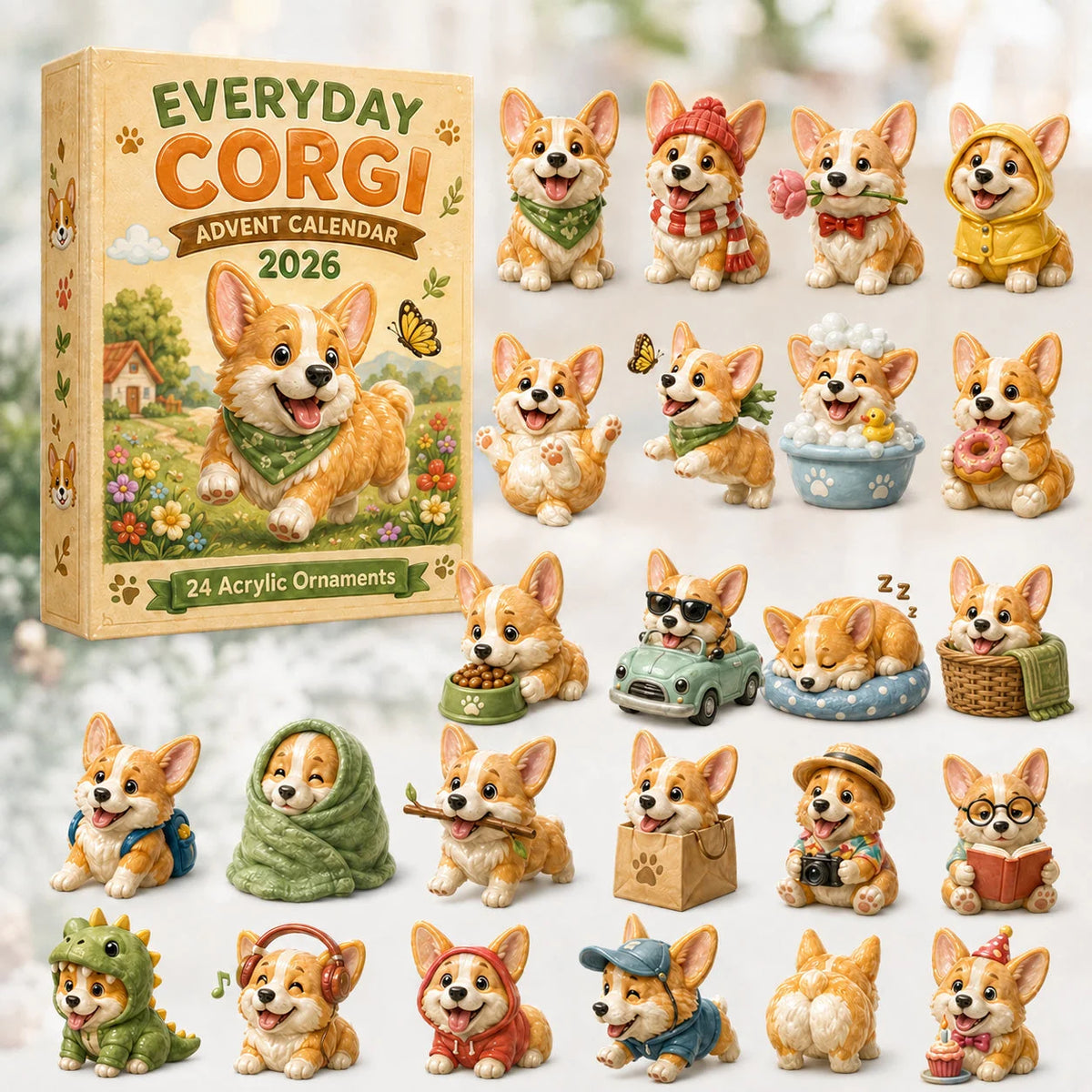 MerryPaws – Everyday Corgi Holiday Countdown