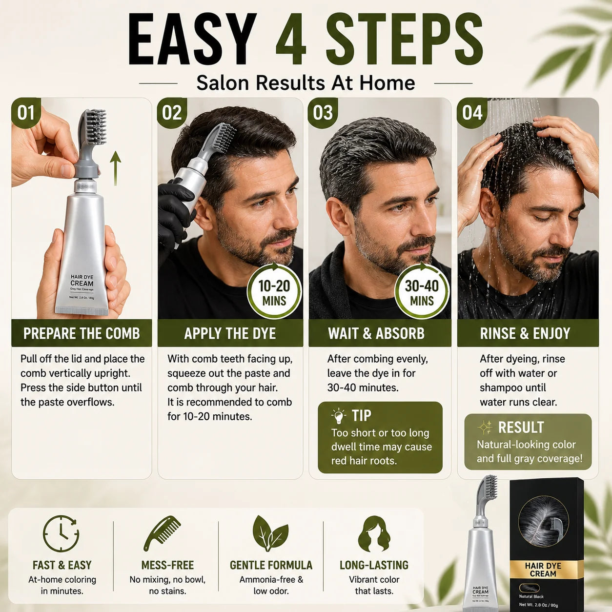 RootRevive – Instant Gray Hair Touch Up Comb