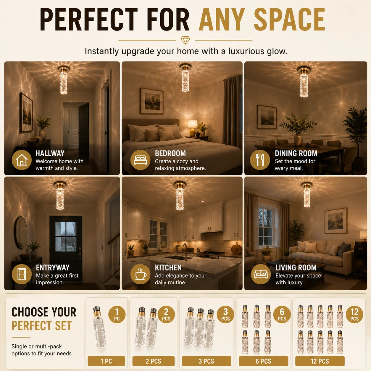 FrostLume – Luxury Ice Pillar Decorative Light