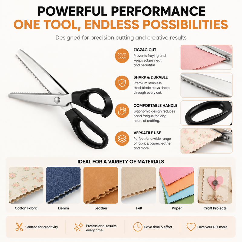 StitchEdge – Professional Stainless Steel Pinking Shears