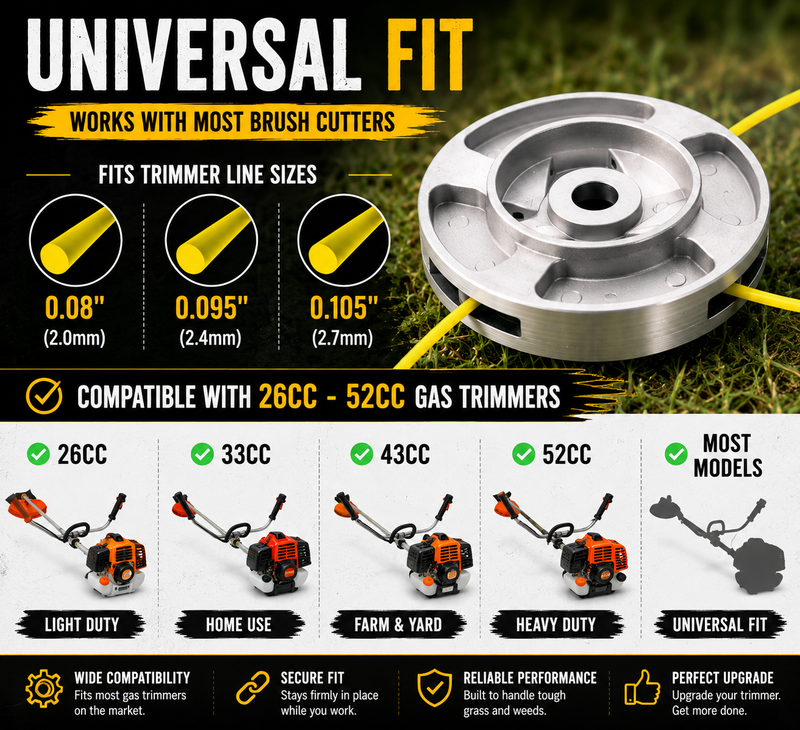 IronEdge – Heavy Duty Aluminum Trimmer Head