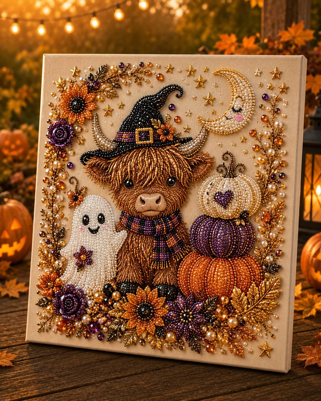 SpookyShimmer – Halloween Pearl Canvas