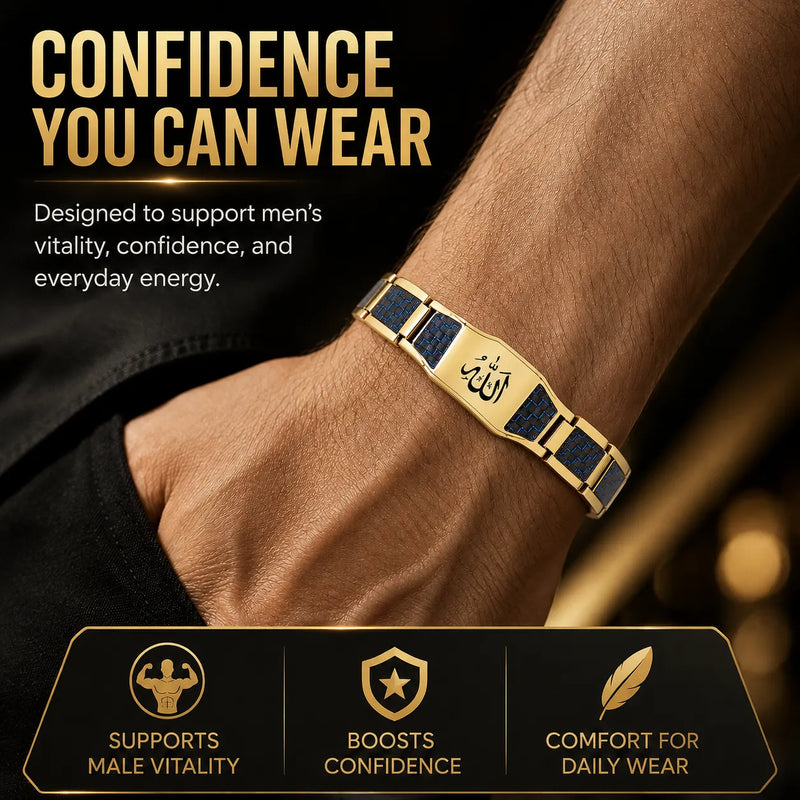 VigorBand – Men’s Gold Magnetic Energy Bracelet
