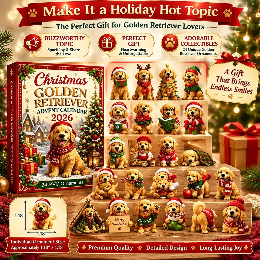 PawfectCountdown – Golden Retriever Mystery Advent Calendar