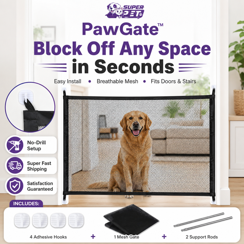 PawBarrier – Lightweight Woven Pet Safety Gate