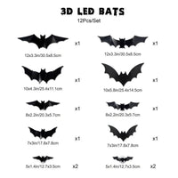 BatBlaze – Colorful 3D LED Bat Decor Set