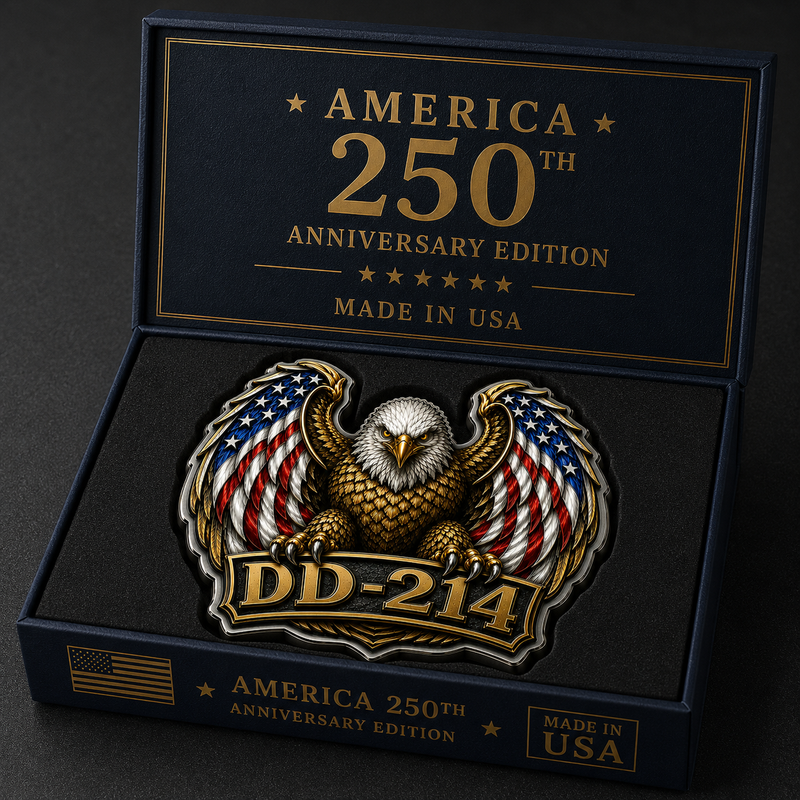 ValorGuard – Premium DD-214 Patriot Eagle Metal Emblem